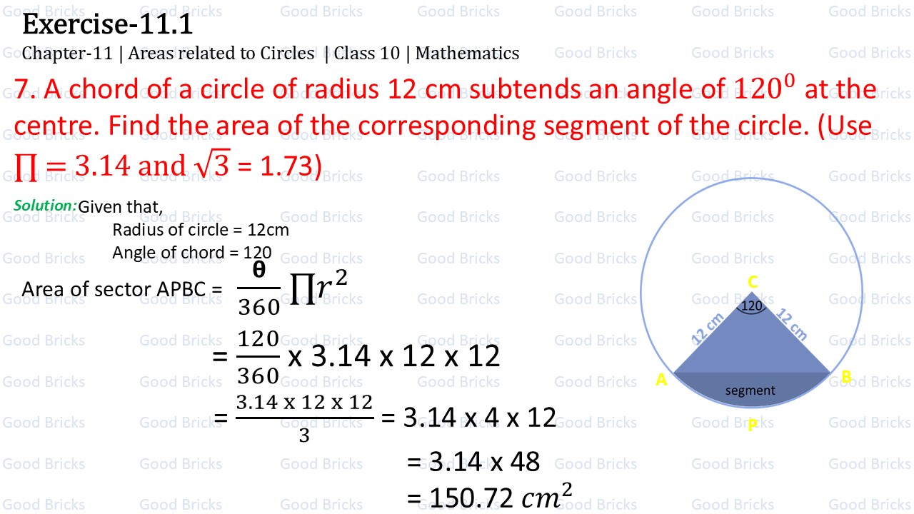 Chapter-11-Areas related to Circles-exercise11.1-7-p1