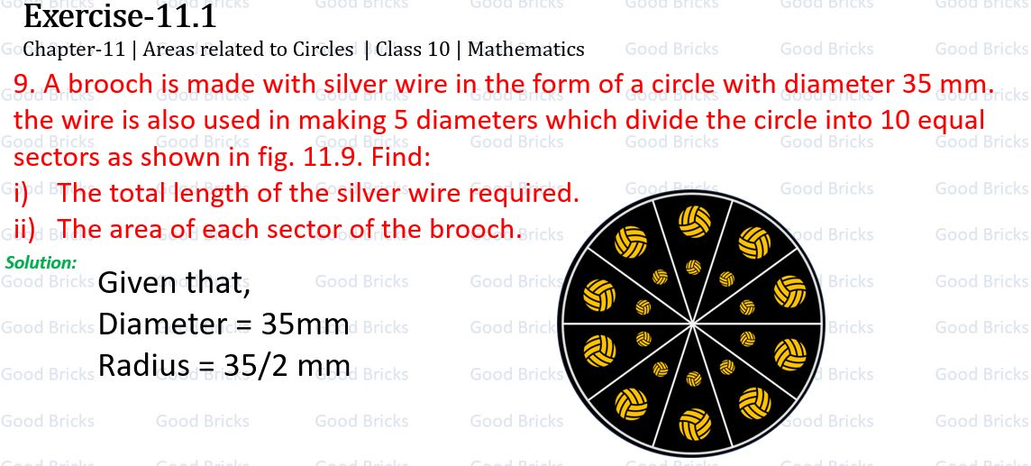 Chapter-11-Areas related to Circles-exercise11.1-9-p1