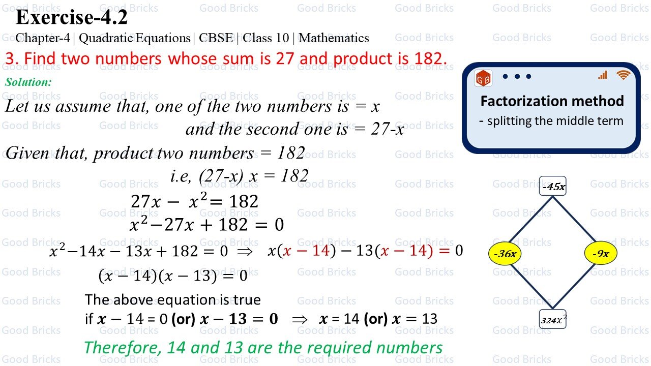 Chapter-4-Quadratic Equations-exercise4.2-3