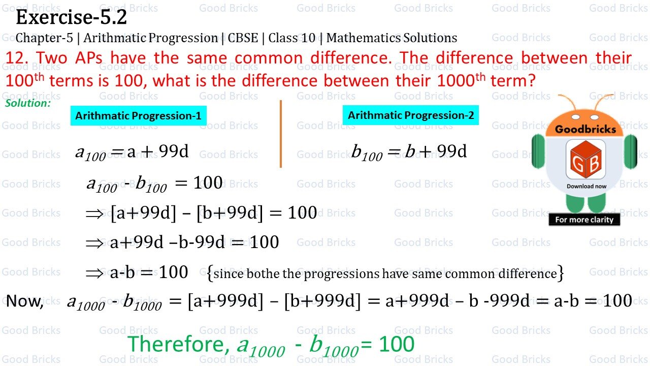 Chapter-5-Arithmatic Progression-exercise5.2-12