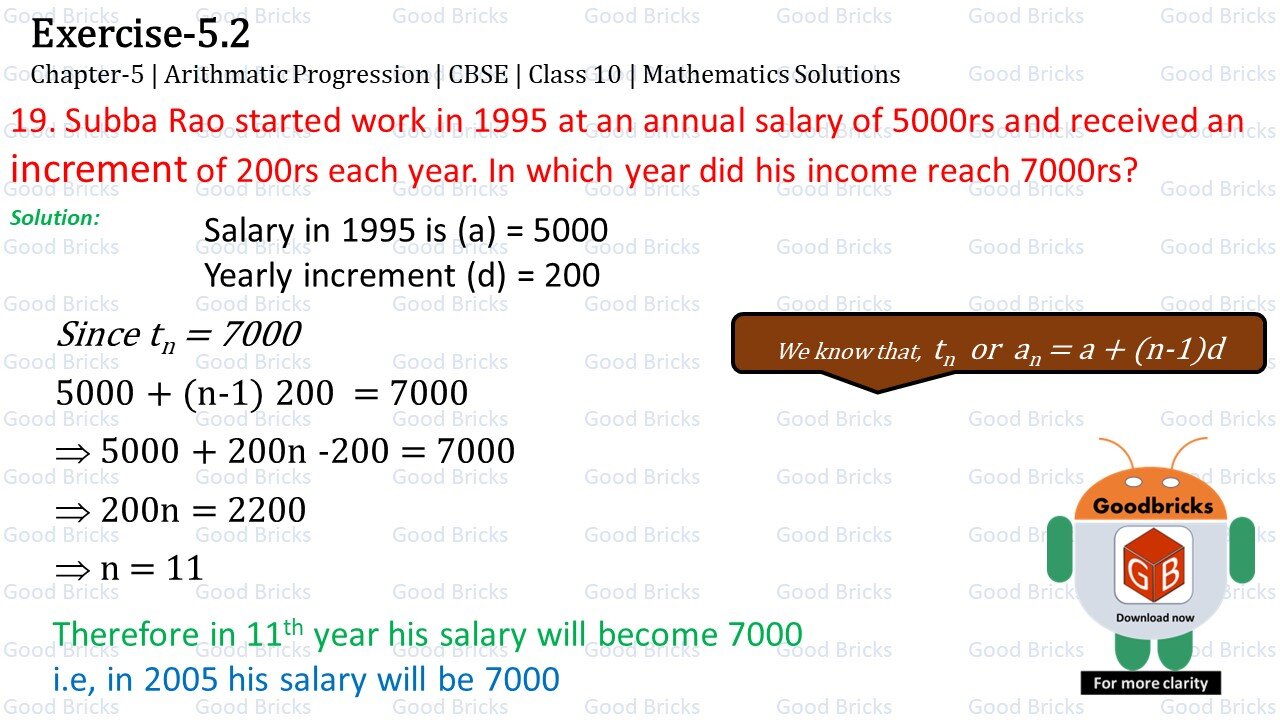 Chapter-5-Arithmatic Progression-exercise5.2-19