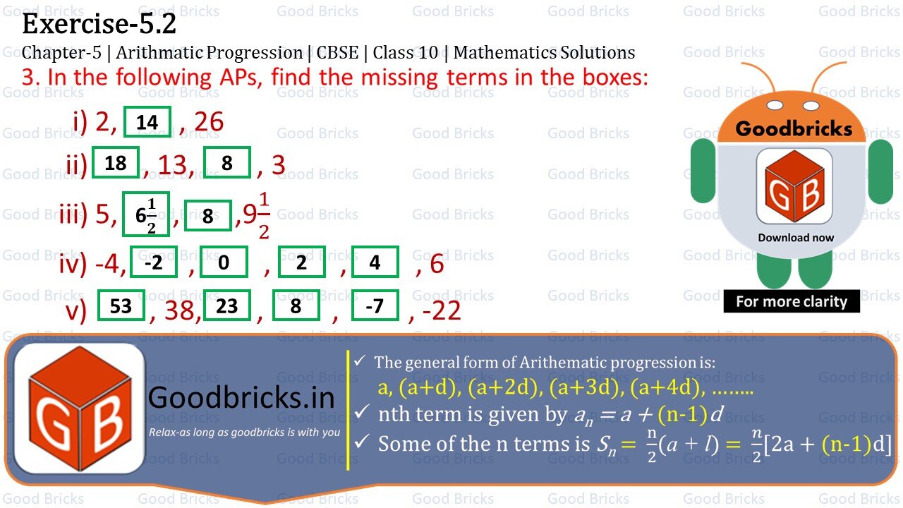 Chapter-5-Arithmatic Progression-exercise5.2-3