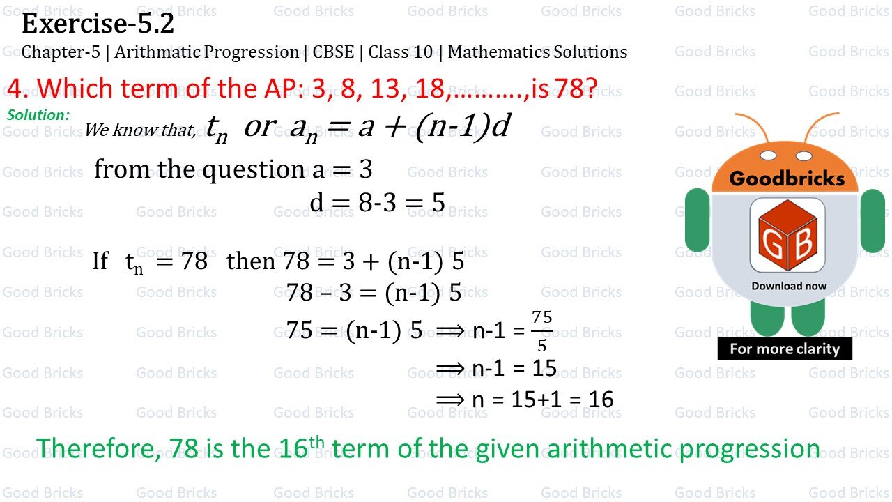 Chapter-5-Arithmatic Progression-exercise5.2-4