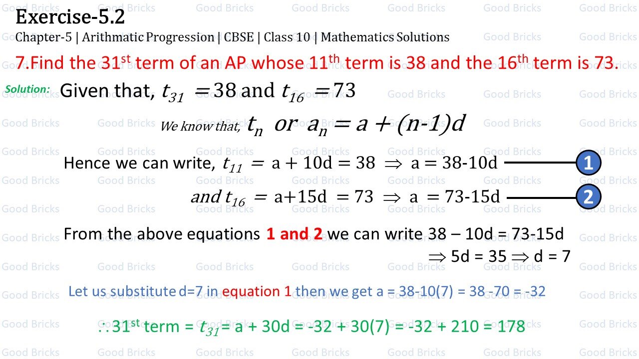 Chapter-5-Arithmatic Progression-exercise5.2-7