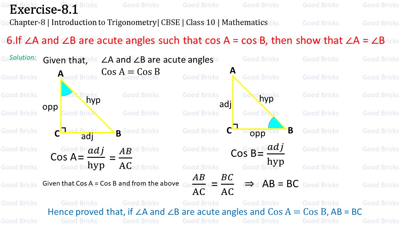 Chapter-8-Introduction to Trigonometry-exercise8.1-6