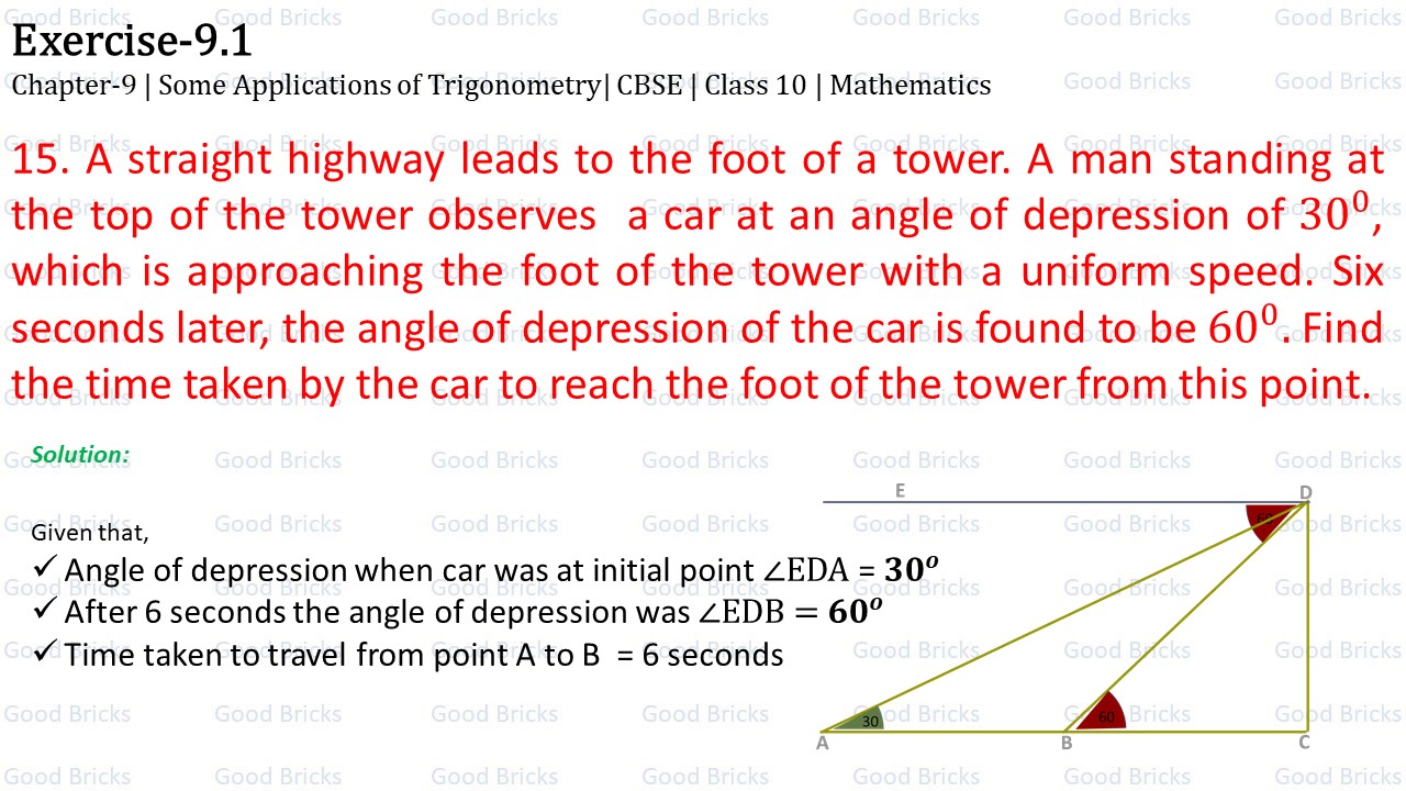 Chapter-9-Some applications of Trigonometry-exercise9.1-15-p1